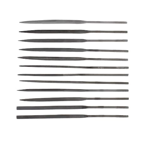 Excel Blades Assorted Precision Steel Needle File Set, 4" Mini File Set 12pcs., 12pk 55608